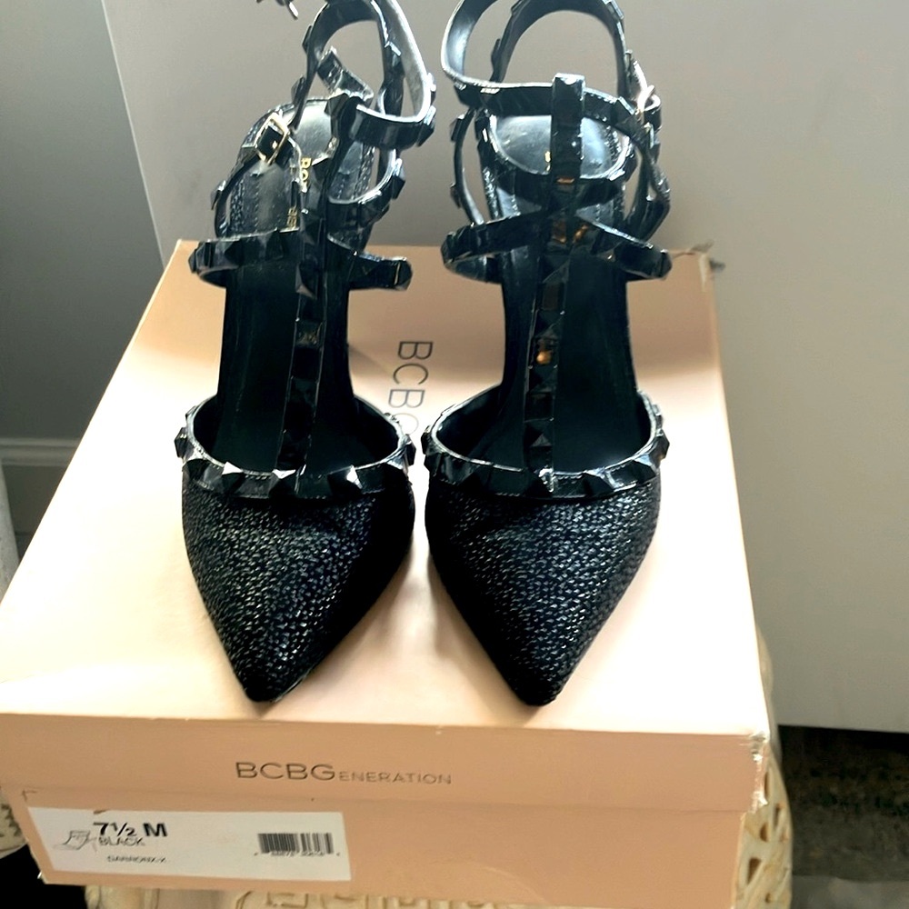 BCBG black heels